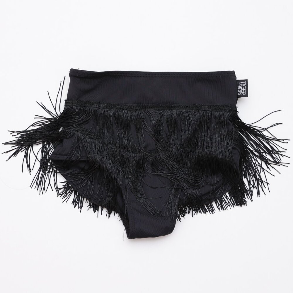 Tiger Friday Children's Medium  Shimmy Ballroom Brief in Black